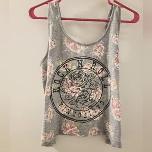✨️2/$20 EUC "Rock N Roll California" Crop Tank Top Medium